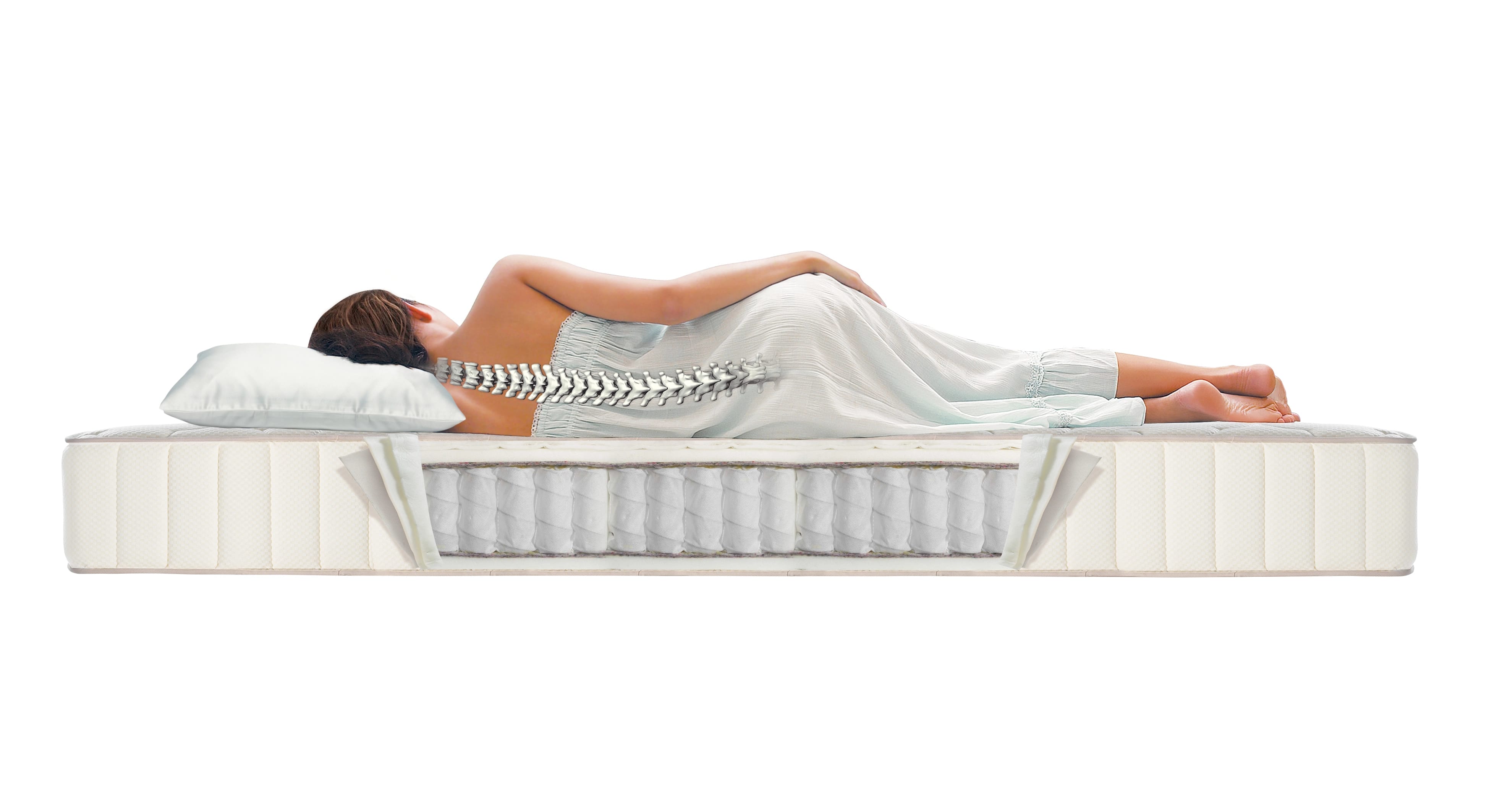 Lumbar support mattress